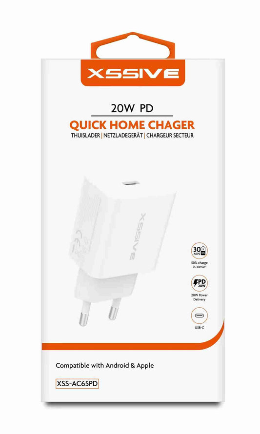 Xssive USB-C 20W PD - Fast Charger - Quick Charger - Fast charger